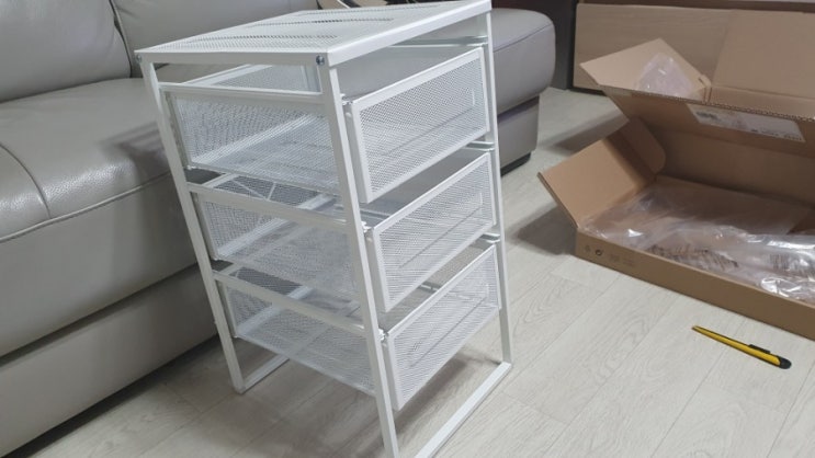  이케아 최저가 렌나르트 서랍 조립 뚝딱