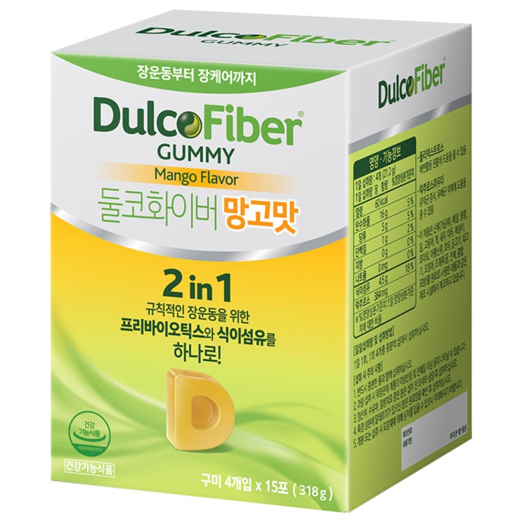 (로켓배송)둘코화이버 구미 망고맛, 15개입 가격정보 (로켓배송)둘코화이버 구미 망고맛, 15개입 가격정보