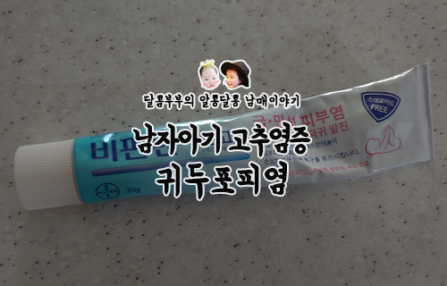  남자 아기 고추 염증, 귀두포피염 병원안가고 해결(아기 고추 부음)