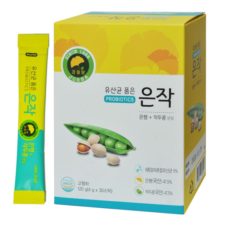 경철팜 유산균 품은 은작(은행+작두콩분말), 1box 추천해요 경철팜 유산균 품은 은작(은행+작두콩분말), 1box 추천해요