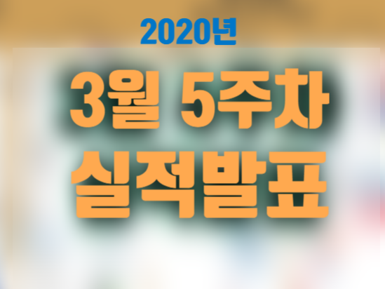  2020년 미국주식 기업 실적발표 - 3월 5주차
