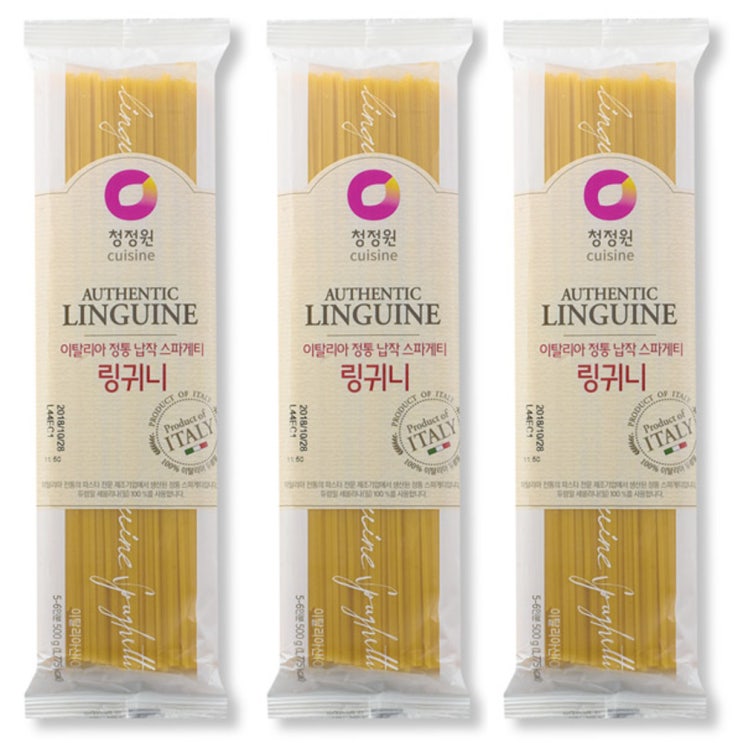 (로켓배송)청정원 링귀니 스파게티면, 500g, 3개 가격정보 (로켓배송)청정원 링귀니 스파게티면, 500g, 3개 가격정보