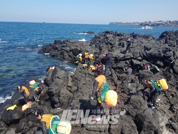 (화제)고내리 <b>해녀</b>들, <b>실종자 수색</b>에 함께 힘 보태 칭송
