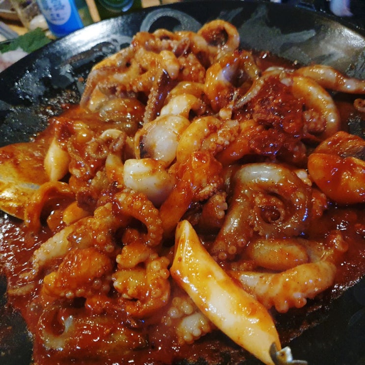  [강남/뱅뱅사거리 맛집] 나만 알고 싶은 횟집, 고래똥! 철판쭈꾸미, 참소라, 묵은지광어... 배터지도록 먹은 날.