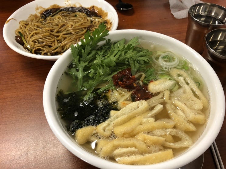  송도24시맛집 즉석우동 술 파는 분식집 : 짜장면도 맛있다