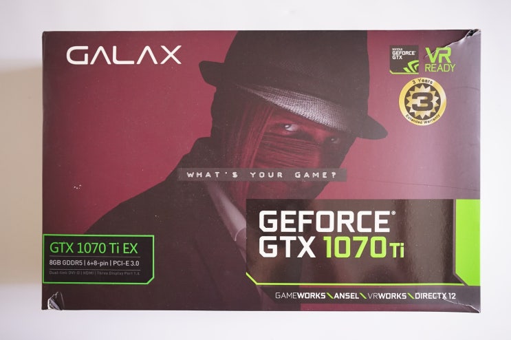  GTX 1070Ti EX 내돈 주고 산 솔직 후기 (그래픽 카드, 갤럭시, 2060 비교, GALAX, 엔비디아, NVidia, 1070, RTX, 지포스)