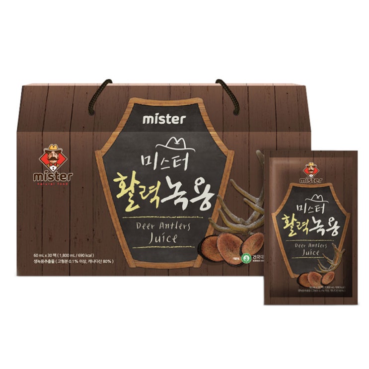 (로켓배송)건국대학교 녹용연구센터 미스터 활력 녹용, 60ml, 30개입 추천해요