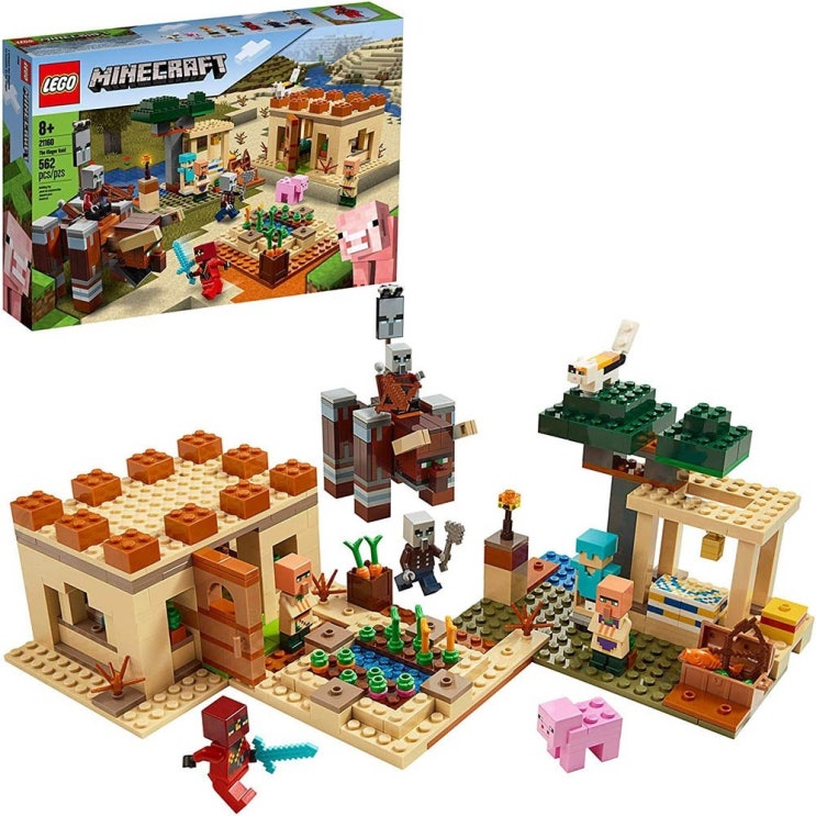  [찬스] LEGO 레고 마인크래프트 현장 급습 New 2020 (562 Pieces) 특템해요! 