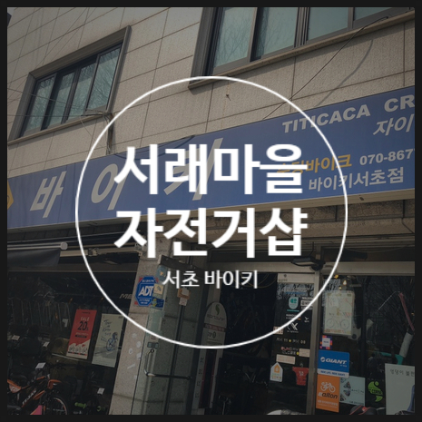  [서초 바이키] 정직한 자전거샵 추천. 자전거 정비 점검