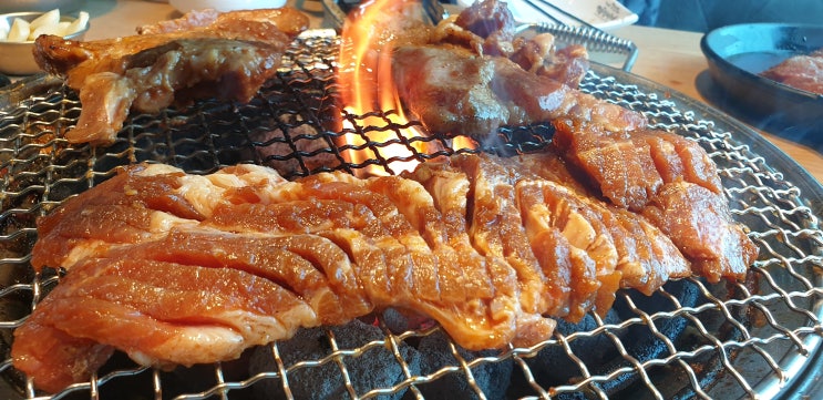  무한리필 명륜진사갈비 갈비 무제한 먹방.