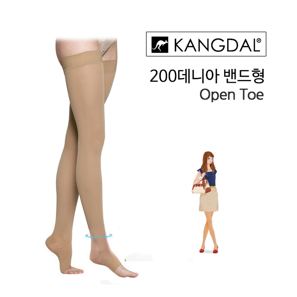  캉달 [캉달] 의료용 압박스타킹 밴드형 Thigh-205발가락트임형