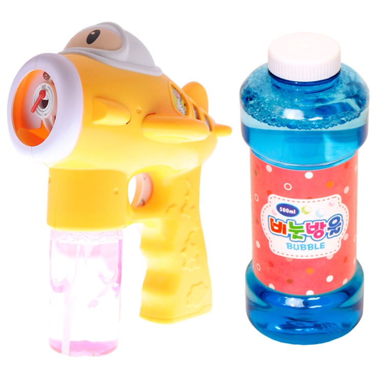   최저특가} 버블건 [ 에스케이토이즈 비행기 버블건  버블액 랜덤 발송 500ml 옐로우 ]