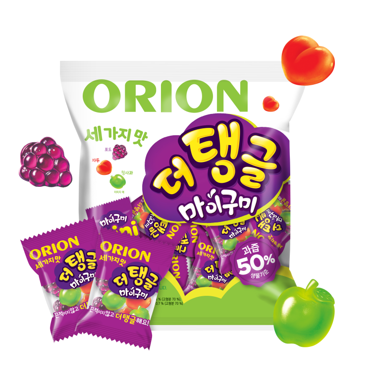  <꿀딜>오리온 세 가지 맛 더 탱글 마이구미 츄잉젤리, 9.8g, 70개입 최저가 정보 공유