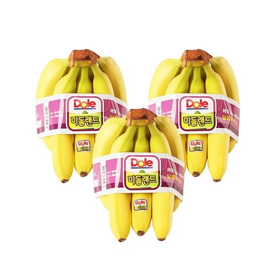  [품절예상][가성비굿][Dole 본사직영]Dole 미들랜드 바나나 3송이 총 3.9kg 내외, 없음, 상세설명 참조 제품을 놓치지 마세요~~
