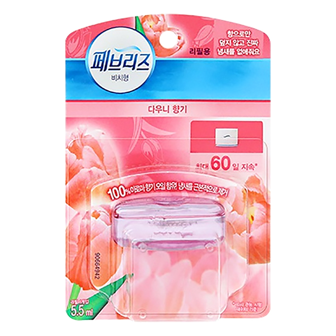   {핫딜} 페브리즈 차량방향제 [ 페브리즈 비치형 다우니향 리필 55ml 1개 ]