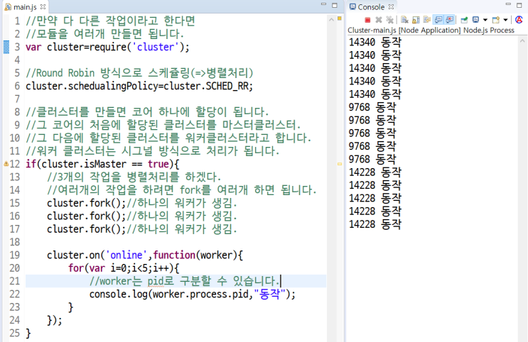  [Node.js] Cluster 모듈