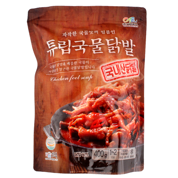 튜립국물닭발 400gX1팩(국내산)(매운국물닭발), 1팩, 400g 추천해요