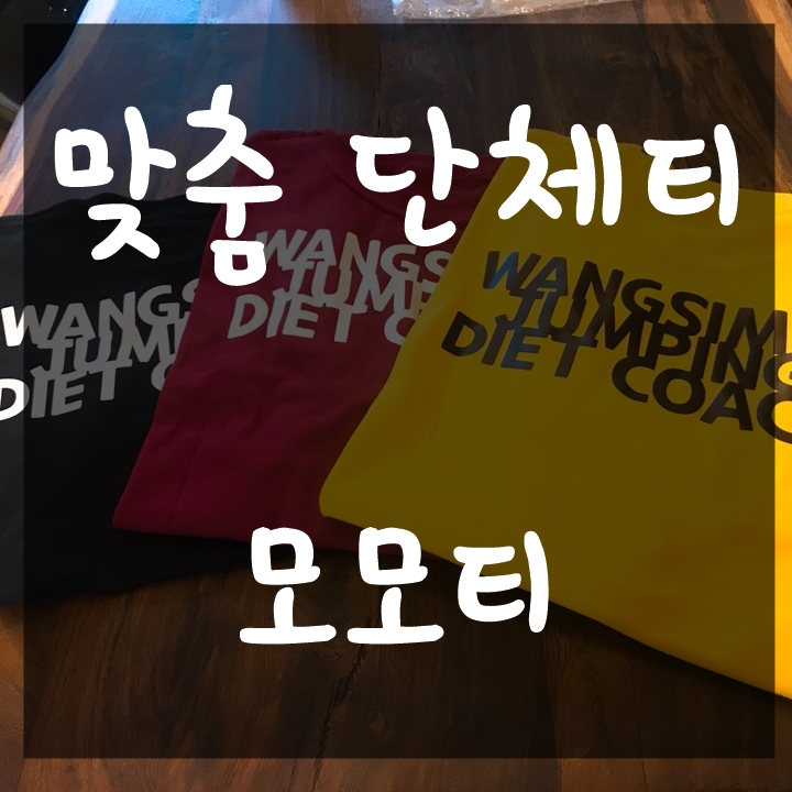  맞춤단체티 모모티 후기