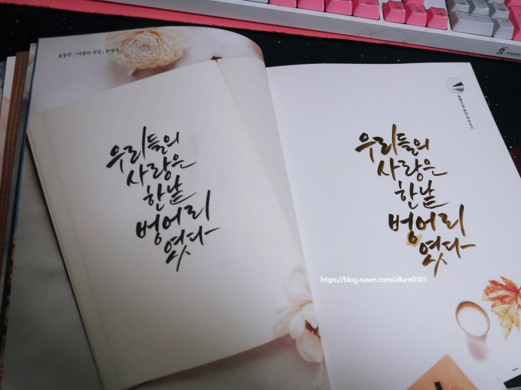  집콕 중 취미 : 다이소에서 구매한 캘리그라피 연습 북 후기
