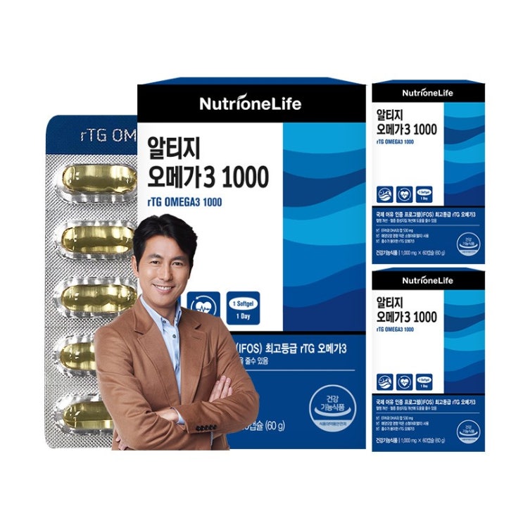 뉴트리원 최고등급인증 혈행개선제 정우성 알티지 오메가3 1000, 3박스 추천해요 뉴트리원 최고등급인증 혈행개선제 정우성 알티지 오메가3 1000, 3박스 추천해요