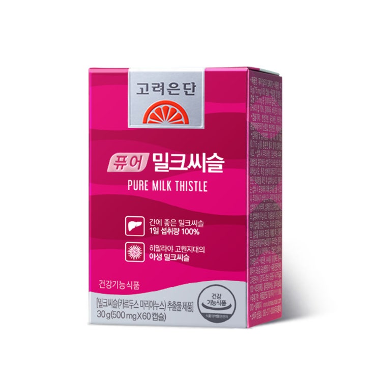  (로켓배송)고려은단 퓨어 밀크씨슬 60정, 30g, 1개 추천해요
