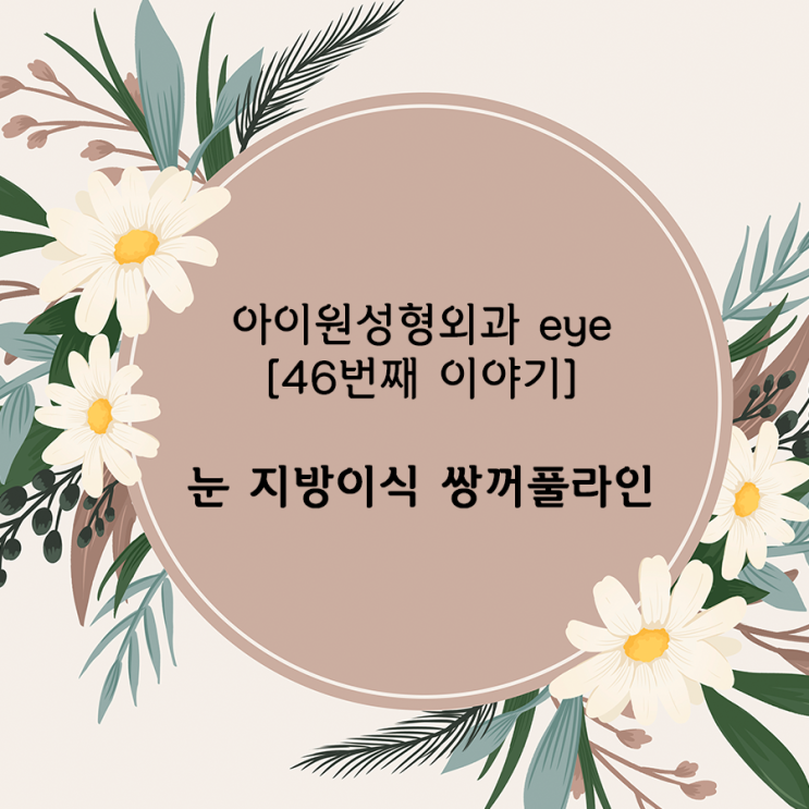  [아이원성형외과 eye] 눈 지방이식 후 쌍꺼풀라인은 어떻게 되나요?