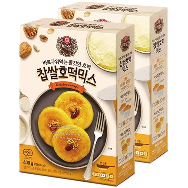 백설 찹쌀호떡믹스, 400g, 2개 추천해요