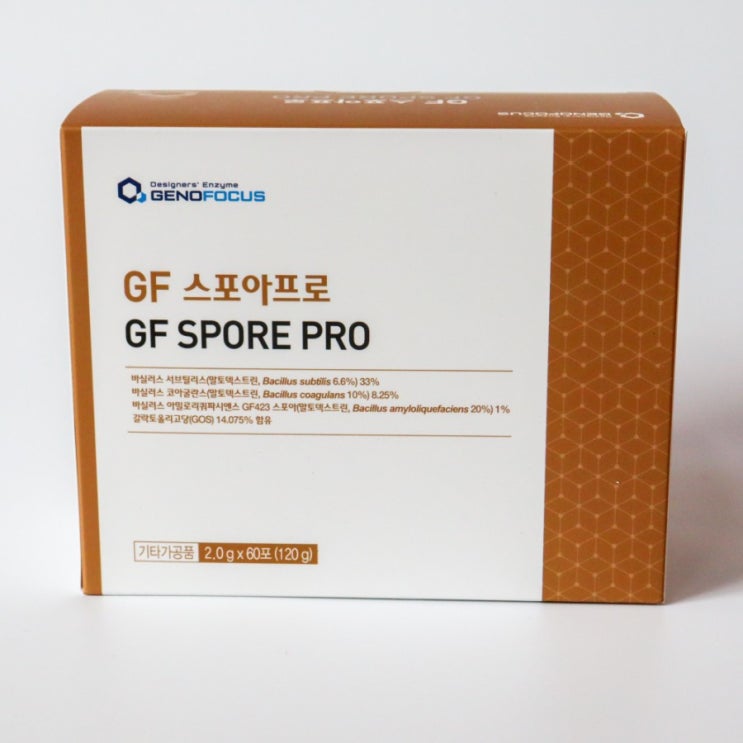  장건강 영양제 GF 스포아프로 포자유익균과 프리바이오틱스 갈락토올리고당으로 장건강을