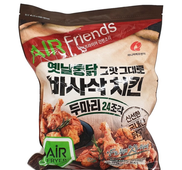  마니커 옛날통닭 바사삭치킨 1.1kg VF 에어프라이어 요리