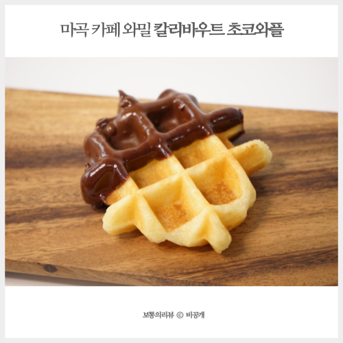  마곡디저트 온라인스토어 와플랩 에서 만든 칼리바우트 초콜릿와플