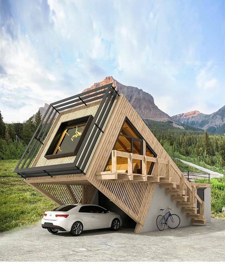 별이 보이는 집 1인 가구 소형주택 방가로 펜션 모듈러주택 건축 제안