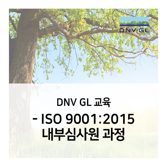  [DNV GL] ISO 9001:2015 내부심사원 과정