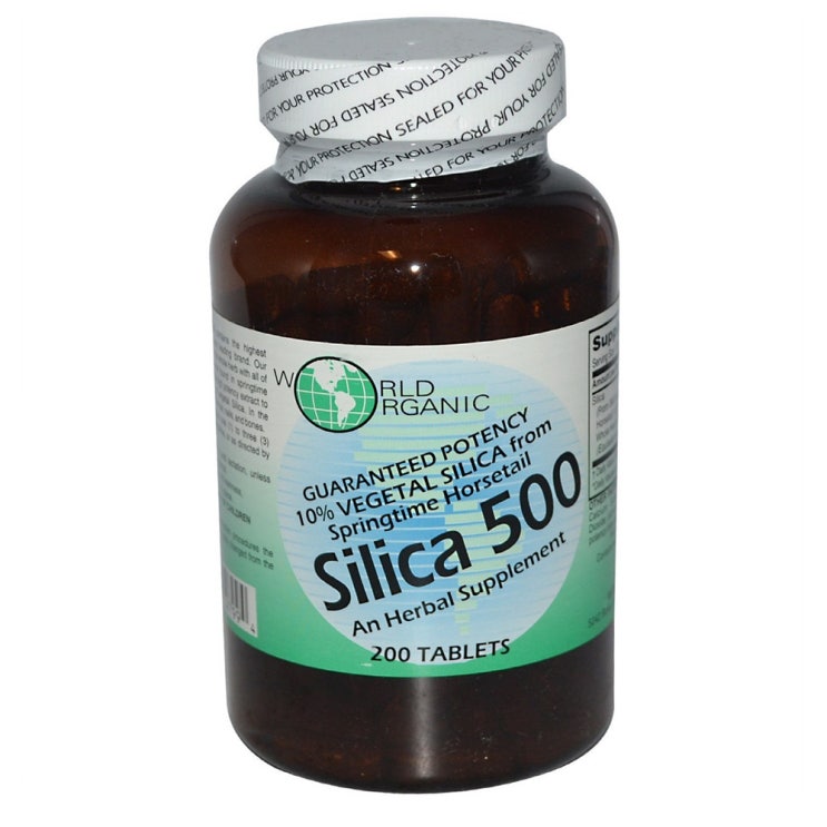  [찬스] World Organic 월드오가닉 Silica 실리카 500 200 정, 1세트, . 특템해요! 
