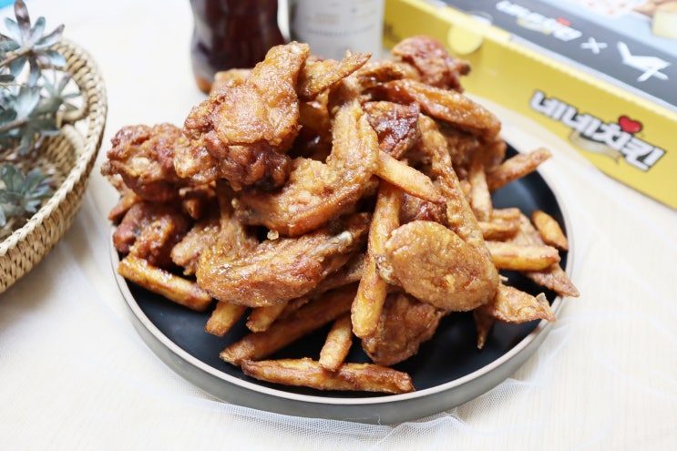  네네치킨 소이크런치윙봉 소크윙 후기 나가유