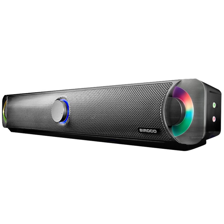  한성컴퓨터 SIROCO LED PC 사운드바 GS100 건메탈