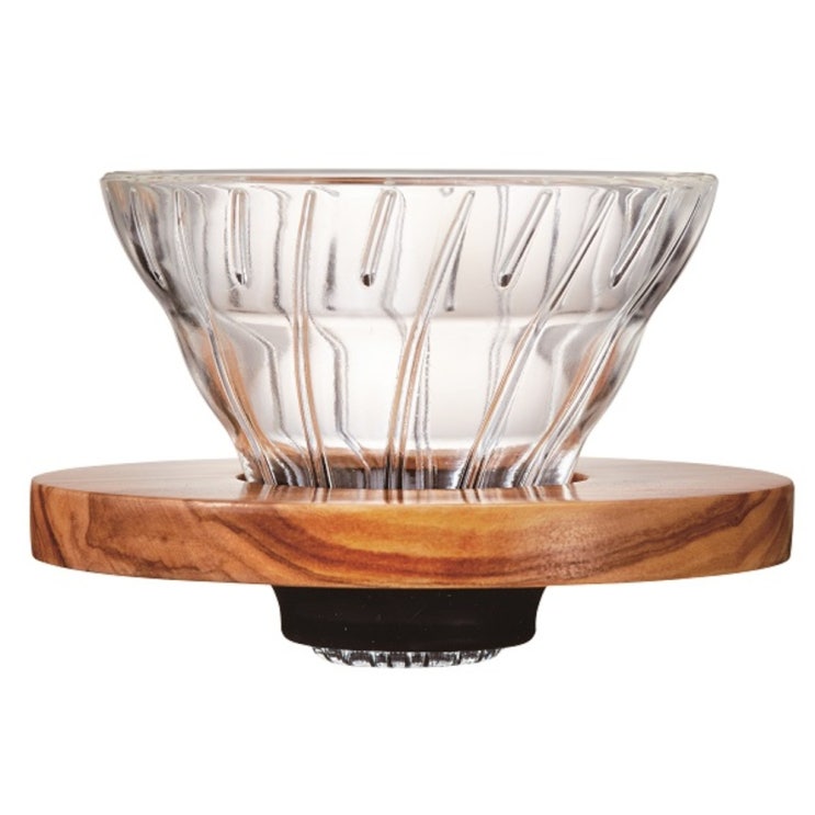 하리오 V60유리드립퍼 VDG01OV 올리브우드 1개 하리오 V60유리드립퍼 VDG01OV 올리브우드 1개