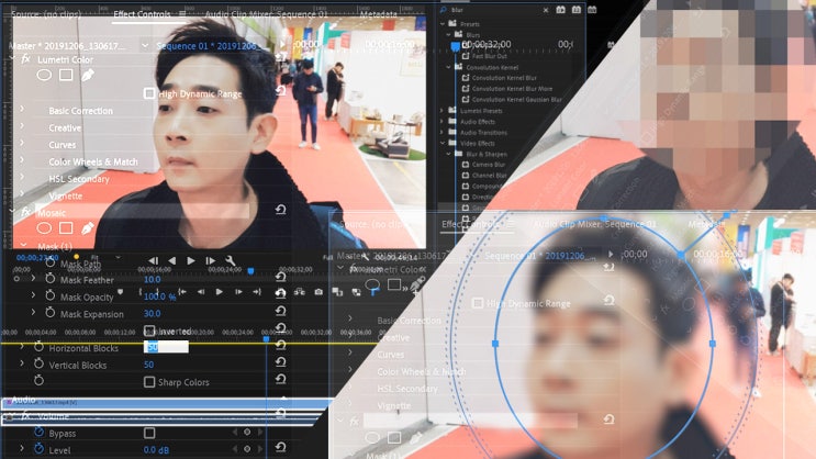  브이로그 영상편집시 모자이크 하는 법 2가지 (ft.프리미어 프로)