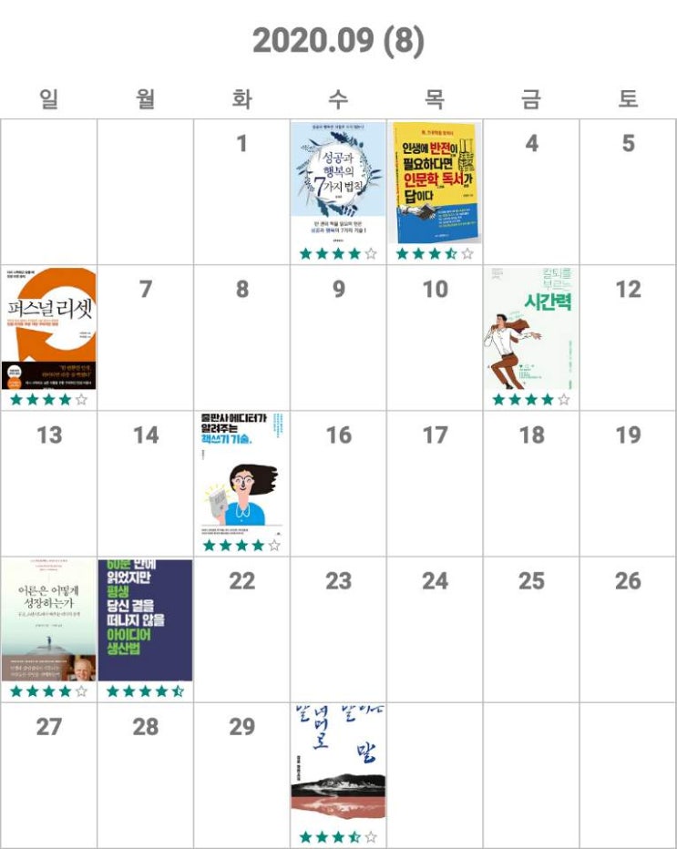  딜란의 9월 독서 습관 분석