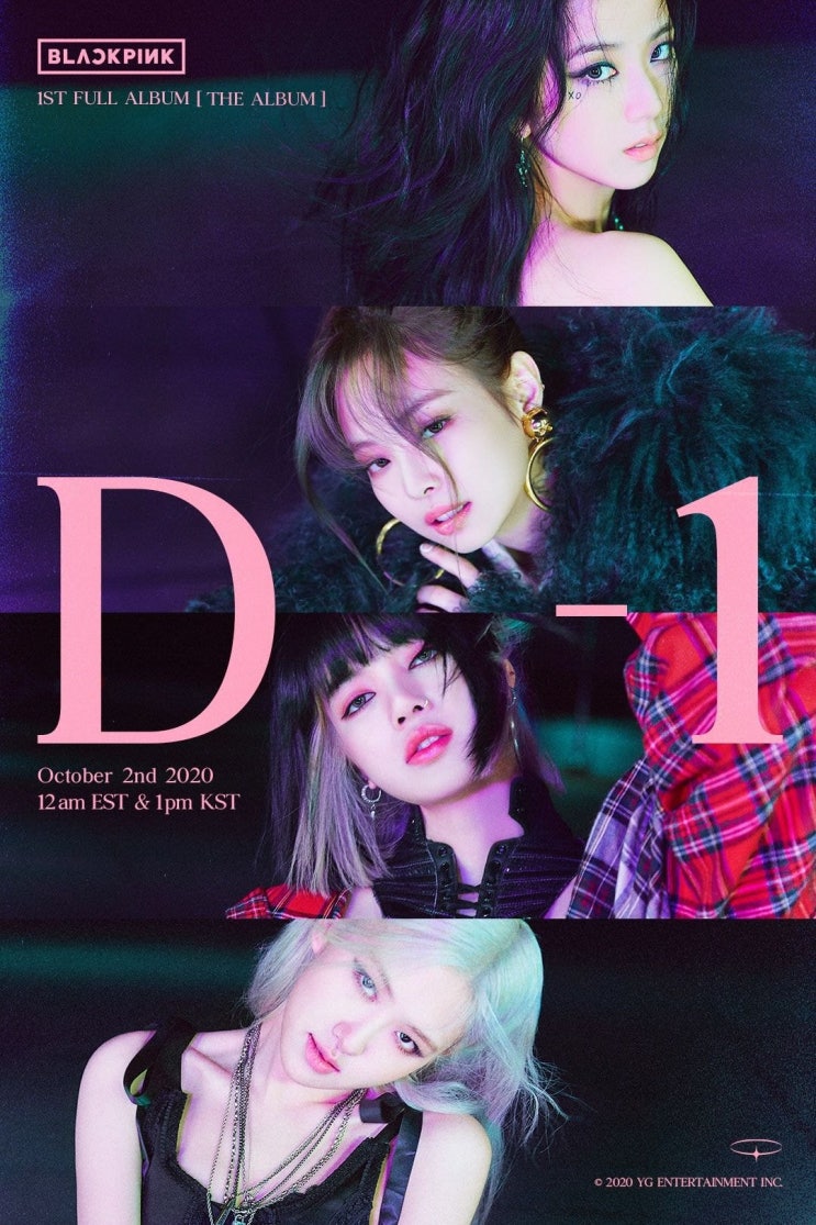 블랙핑크(BLACKPINK) 정규 1집 ‘THE ALBUM' D-1 POSTER 블랙핑크(BLACKPINK) 정규 1집 ‘THE ALBUM' D-1 POSTER