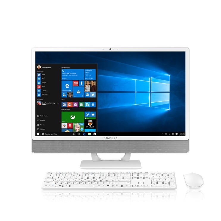 삼성전자 올인원 일체형PC 프로스트 화이트 DM530ABE-L58A (i5-8265U 60.5cm WIN10 Home RAM 16GB NVMe 256GB) + 무선 키보드 + 마우