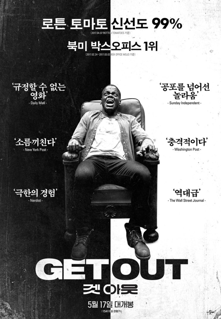  영화 겟 아웃 결말 스포 줄거리 평가 해석