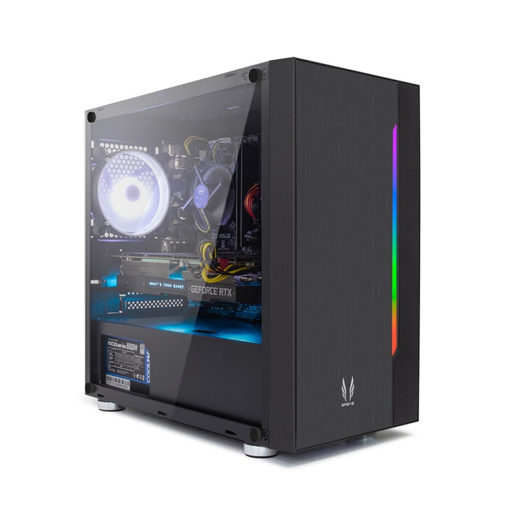 프리플로우 GAMING i5F GTX1660TI 조립PC 블랙 (i5 9400F WIN미포함 삼성16GB GTX1660TI 6GB SSD240GB), 단일 상품, 기본형