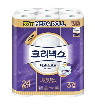  아이들도 사용하기 부드러운 크리넥스 데코앤소프트