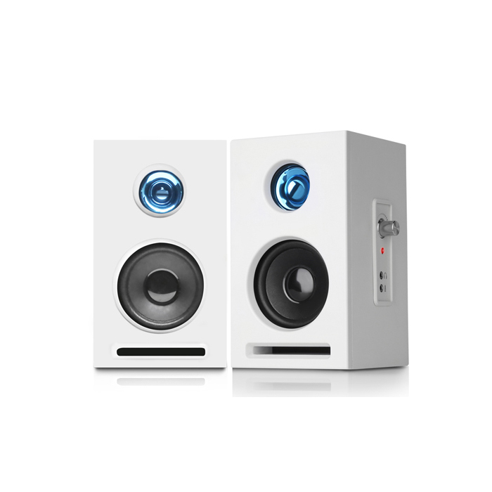  앱코 멀티미디어 2채널 우든 MDF PC 스피커, SP400, 화이트
