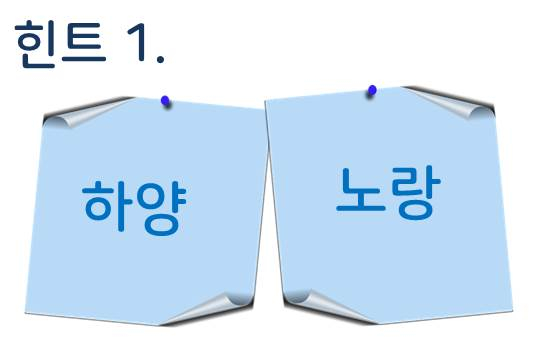  [퀴즈] 재미있는 퀴즈 - 하양, 노랑···연상되는 것은 무엇인가요?