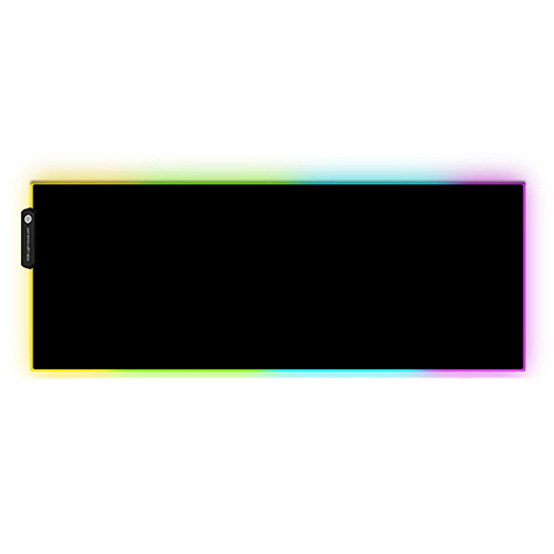 컴썸 RGB LED 게이밍 마우스 장패드, 혼합 색상, 1개