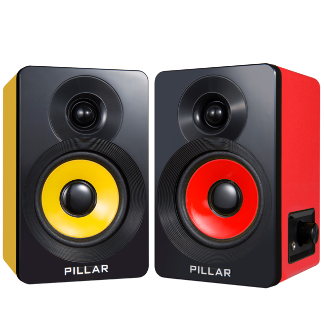  필라 컴소닉 2채널 스피커 PILLAR CS-90USB, 혼합 색상
