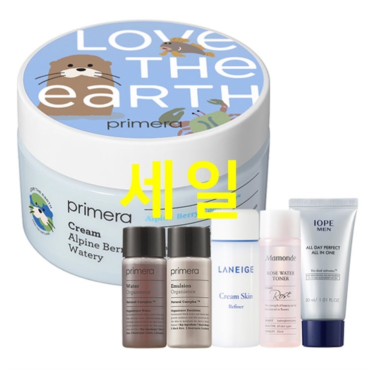  2020-10-03 안내아이템 프리메라 알파인베리워터리 크림 LTD 100ml 아모레퍼시픽 기초케어 5종 이거에요 여러분