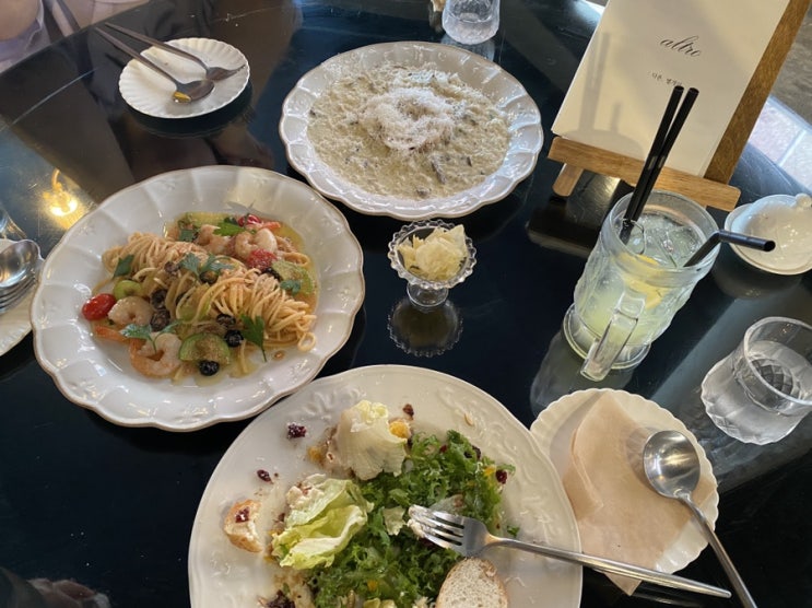  순천 맛집) 순천 알트로 파스타 중앙동 핫플레이스/ 분위기 좋은 꽃까페 투아앤 무아