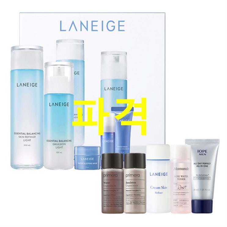  상품 라네즈 베이직 라이트 지복합 기초 화장품 2종 세트 아모레퍼시픽 기초케어 5종 개봉기 및 후기!